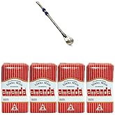 AMANDA YERBA MATE &Ccedil;AY 250 GR X4 ADET + paslanmaz &ccedil;elik pipet (HEDİYE)