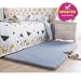 Produktbild Teppich für Wohnzimmer Grau Modern Schlafzimmer Shaggy Kinderzimmer Teppiche (120x 80cm)