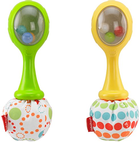 Mattel BLT33 – Fisher-Price Babys Rumba-Rasseln mit Stoffenden - 4
