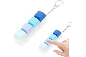 YUVKIN Juguete Fidget de Teclado Llavero con Interruptor Mecánico para Alivio del Estrés para Adultos Divertido Clicker de Teclado para Hombres y Mujeres (Degradado Azul)
