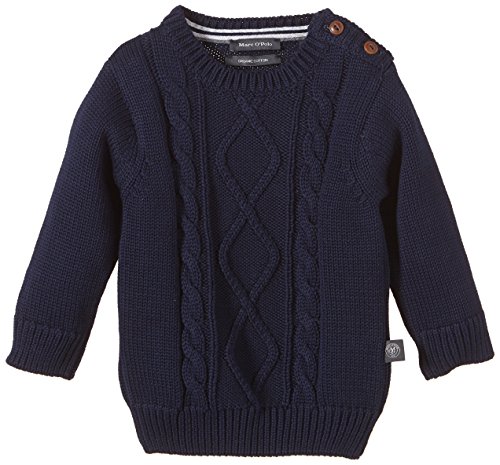Marc O' Polo Junior Baby Boys 0-24m 941054 Jumper, Blue (Night Blue 50025), 3-6 Months (Manufacturer size: 68)