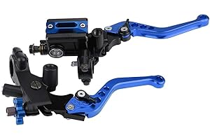 ‎KEENSO Keenso Motorrad Brems- und Kupplungshebel, 1 Paar 7/8 Zoll Universal Motorrad hydraulische Bremse + Kupplungshebel Hauptzylinderhebel(Blau)