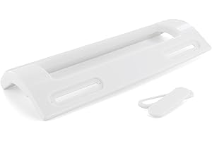 Dekarox Maniglia universale per porta da 10,5 a 16 cm, adattabile per frigoriferi e congelatori da 19,8 cm, in plastica resistente bianca, per AEG Electrolux Bosch Siemens Whirlpool Bauknecht Ignis LG