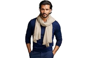 creazioni unique Sciarpa Uomo in Fibra di Bamboo Primavera Estate MADE IN ITALY - Foulard Sciarpa Uomo Leggera e Traspirante