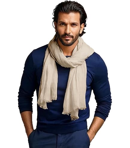 Ferragamo Cravatta Sciarpa Invernale Da Uomo In Cotone Morbido