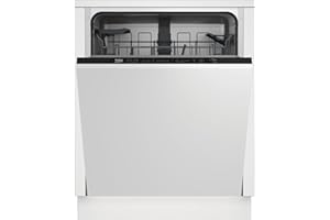 Beko BDIN16420 Vollintegrierte Geschirrspülmaschine/Verschiebbarer Besteckkorb/Spülmittelfach mit Schiebeverschluss/Selbstjustierende Türfeder/14 Maßgedecke