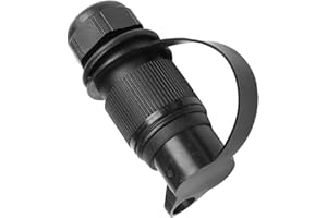 ETUKER 1x Anhänger Stecker 3polig Flach Dreipoliger Stecker 12v Traktor 3pol Stecker mit Flachsteckanschluss