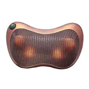 AASTIK Neck Cushion Full Body Massager with Heat for pain relief Massage Machine for Neck Back Shoulder Pillow Massager - Swiss Relaxation therapy (Brown) free for LED rs49 1pcs