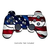 Controller nicht enthalten. Sony PS3 Controller Sticker - Aufkleber Schutzfolie Skin für Playstation DualShock 3 Wireless Controller - Stars N Stripes