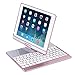 Produktbild WWSUNNY Bluetooth Tastatur Schutzhülle für 24,6 cm iPad Smart Ultra Slim 360 Grad drehbar Schutzhülle Hülle,ipad tastatu mit Broadcom Chip kompatibel der iPad 5/6/pro9.7/New iPad
