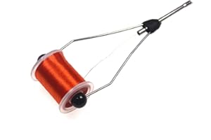 CLDAISY Black Spool Tool Ceramic Tip Fly Tying Bobbin Holder Light Weight Fly Fishing Tying Tools for Standard Bobbin Holder Bobbins for Sewing Machine Fishing Fly Tying Accessories (11cm/4.3in)