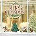 Produktbild MAYOGO Wandaufkleber Baum Grün Weihnachtsbaum Fenster Glas Applique Wand Stickers Weihnachten Indoor Dekoration Aufkleber