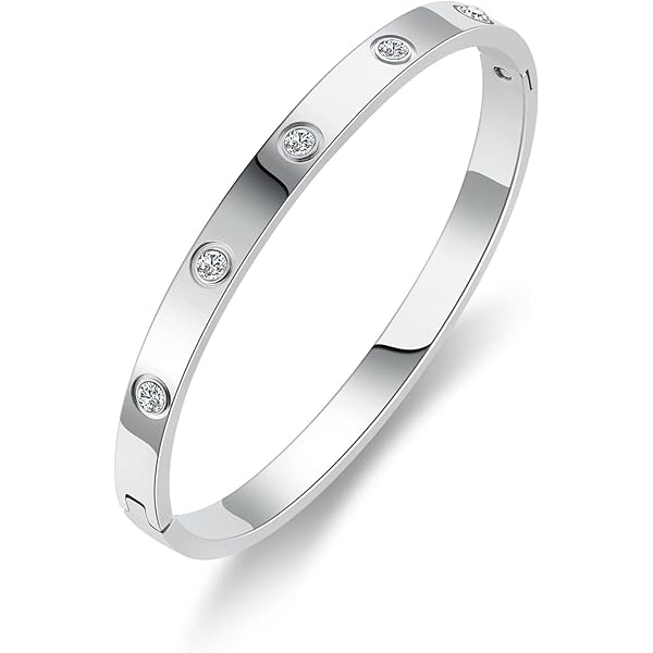 Anello Amicizia In Acciaio Inossidabile Con Zirconia Cubica - Regalo Per Lei In Scatola - Gleamart - 3