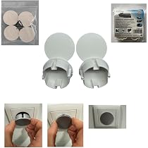 Coperchio per presa di corrente, 2 pezzi, bianco, in silicone, protezione della presa di corrente contro