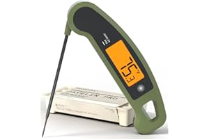 Lavatools Javelin PRO Duo - Termómetro digital profesional ultra rápido de 2 segundos para carne de lectura instantánea para parrilla y cocinar, pantalla retroiluminada giratoria automática