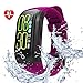 Produktbild FGKING Sport Fitness Tracker Watch, Activity Tracker mit GPS Waterproof Color Screen Smart Watch, für Kids Women Men,Purple