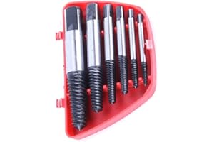 DIYARTS Extracteur de Vis Cassé Extracteur de Vis Multi-éclaté Kit Dureté en Acier Inoxydable Extracteur de Boulon de Vis Cassé Facile à Décoller Convient pour Enlever des Vis Endommagées (6pcs)