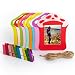 Produktbild Woodmin 3- pouces Colorful Décor Wall Hanging Cadre combiné pour Instax Mini / Pringo p231 / SP 1 / Polaroid PIC-300P / Polaroid Z2300 Films (Champignon)