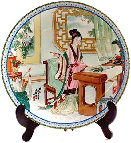 Imperial Jingdezhen Porcelain Beauties of the Red Mansion plate Hsi-Chun Hsichun Zhao Huimin CP564