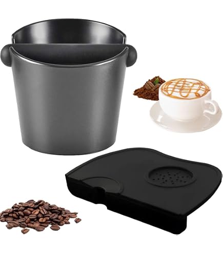 SANTOW Espresso Knock Box - Small Stainless Steel Knock Box With Removable Bar, Non-Slip Base, Dishwasher Safe - View #3