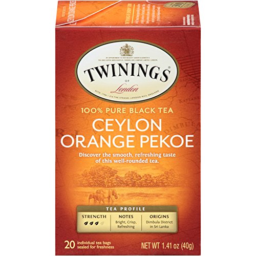 Twiningsof London Ceylon Orange Pekoe Tea Bags, 20 Count (Pack of 6)