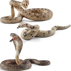 Schleich Serpents Figurine Animal Set - Cobra Boa Constrictor Serpent À