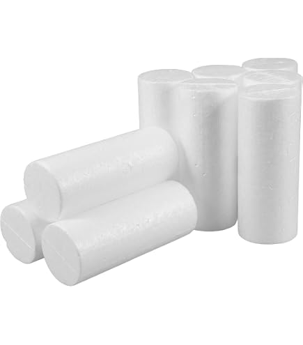 JINGHANGER 4 Pièces Blocs De Mousse Florale Tiges De Mousse Blanche 40x5 Cm - Idéal Pour Compositions Florales Et Artisanat