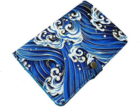 Japanese Wave Print Portable Record Book Writing Journal Travel Buckle Diary Notebook Gift for Students Adult Journal Notebook