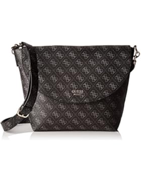 Guess Damen Hwsm6422210 Shopper, Mehrfarbig (Logo/Pewter), 12.5x27x42.5 cm