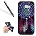 Galaxy A5 2017 Case,Galaxy A5 2017 Soft Case Cover,Leeook Creative Cool Elegant Retro Colorful Dreamcatcher Pattern Design Lightweight Ultra Slim Thin Flexible TPU Silicone Protective Gel Plastic Shock Absorption Proof Drop Defend Anti Scratch Shell Bumper for Samsung Galaxy A5 2017 + 1 x Black Stylus