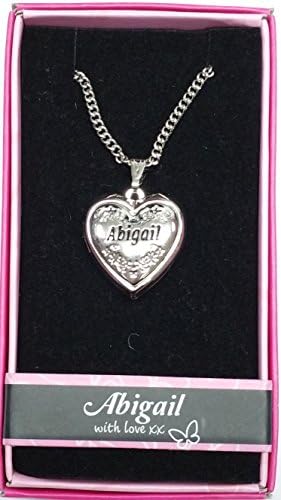 ABIGAIL Named Personalised Love Lockets/ Pendants With Picture Holder Presented Beautifully By Sterling Effectz