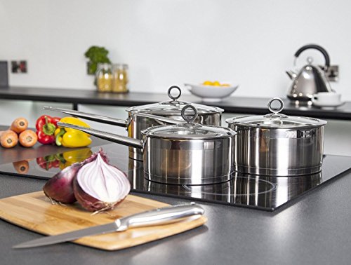 Morphy Richards Accents Pan Set, 3 Piece - Stainless Steel