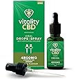 Vitality CBD Drops, Spray in MCT Oil 4800 mg, Natural, 30 ml, NO THC