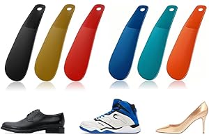 YZMMXZ 6 Chausse-Pieds Plastique 16cm, Poignée Courte, Trou de Suspension, Évite Plis, Toutes Chaussures.