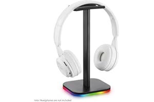 Btuty Supporto Per Cuffie Illuminato Sul Fondo Luce Rgb Per Scrivania Pc Cuffie Da Gioco Cuscinetto In Gomma Antiscivolo Cuffie Usb Cablate Display