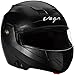 Vega Crux CRX-B-L Flip-up Helmet (Black, L)