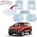Auto Pearl - Premium Quality Heavy Duty Transparent 5Pc PVC Rubber 6604 Clear Car Mat For - Ford Ecosport RS.1299.00