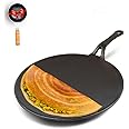 The Indus Valley Pre-Seasoned Cast Iron Concave Tawa with Free Iron Tadka Pan for Dosa/Chapathi | Medium, 26cm/10.2 inch, 1.9kg | Naturally Nonstick, 100% Pure & Toxin-Free, No Chemical Coating