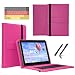 Produktbild Tablet QWERTZ Tastatur Hülle für Samsung Galaxy Tab S4 T835 10.5 LTE Keyboard Bookcover Etui - Deutsches Tastaturlayout - KB Pink 10.5 Zoll TypC