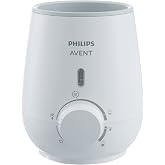Philips Avent Baby Bottle Heater, Fast and Even Heating, Heating in 3 Minutes, Defrosting Function, Food Warmer, White, SCF355/07