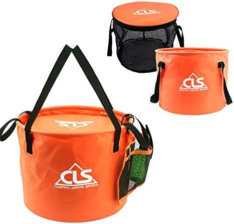 Outdoor Folding Bucket Double Drain Basket Wash Vegetables Dishwasher Camping Telescopic Fishing Bucket Fishing Gear Bag Pack of 3