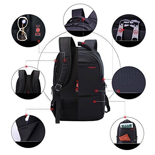 tigernumen Notebook-/Laptop-Rucksack Schultertasche fürs Büro / die Schule Computer-Rucksack - 5
