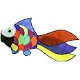 emma kites Cute Rainbow Fish Windsock Rainbow Spiral 32inch for Backyard Garden Patio Decoration Beach Wind Game Mark Flyer with Snap Swivel, Single Unit