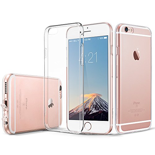 iPhone 6S / 6 Case, ESR [0.8mm Ultra Thin] Transparent Clear Soft Gel TPU Silicone Case Cover for Apple iPhone 6 (2014) / 6S (2015) (Jelly Clear)