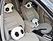 Produktbild fendii Cartoon Plüsch Panda Kissen Auto Taille Auto-Kissen Sitz Hals Rest Kopfstütze