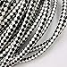 Produktbild SHGE Kordel 2 Mt/Los Schmuck 6Mm Schwarz Weiß Geflochtene Lederschnur Seil Band Armband Zu Basteln Sich Halskette Choker Haare Bastelmaterial