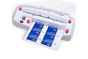 ELE ELEOPTION Visitenkarten Schneider,Automatische Bindemaschine,Elektrische Kartenschneider Einstellbare Visitenkartenschneider für 8,9x5,1cm Karten