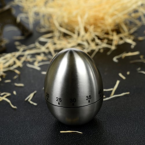Eieruhr Family Care Zeitmesser Küche Maschinerie Eiförmige Stahl Kurzzeitwecker mit Stoppuhr Rostfreier Kurzzeitmesser - 6