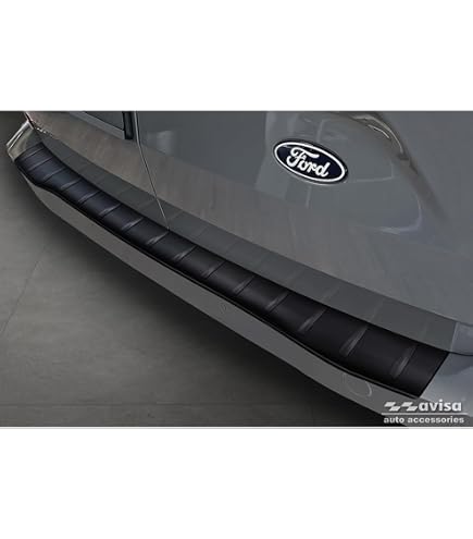 Protection Seuil Coffre Pare-Choc Carbone Look Pour Ford Transit Custom 2012-2023 - Anti-Rayures Et Installation Facile