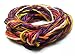 Produktbild Seidenband Habotai Schmuckband XL Set 20 Stück reine Seide Seidenbänder Farbmix Indian Summer Schmuckbänder Seidenschnur von Hand gerollt für Wickelarmbänder aus Seide basteln von Maddypopper